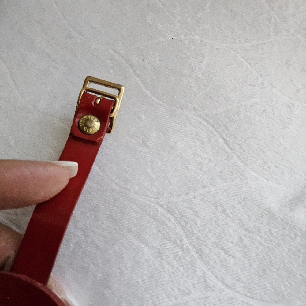 🔥🔥 RARE LOUIS VUITTON PATENT LUGGAGE TAG🔥🔥EUC - Picture 7 of 8